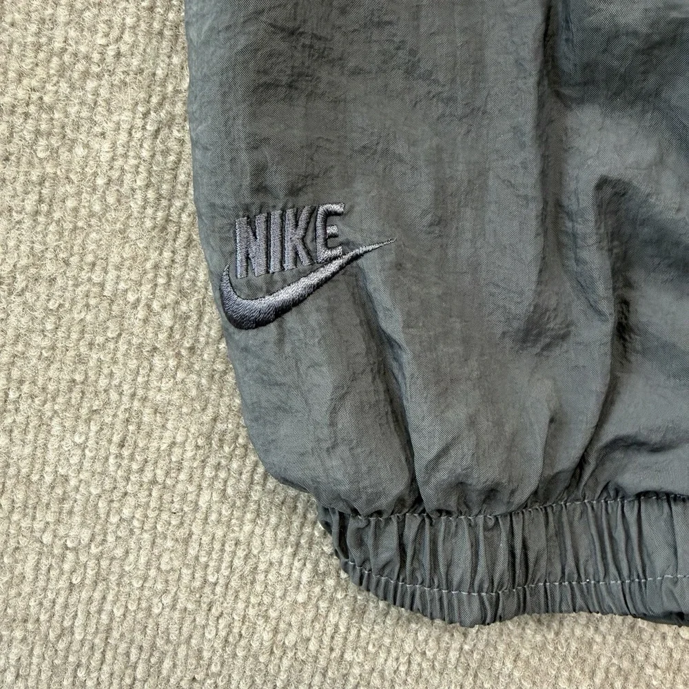 Vintage Nike Flight Windbreaker Track Jacket Men's Size Large Gray Black White